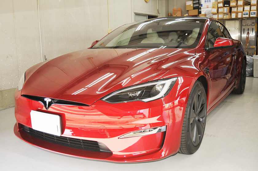 テスラ モデルS　カーフィルム施工例